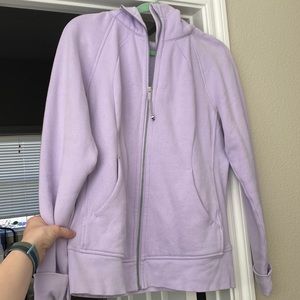 Lilac lululemon scuba jacket